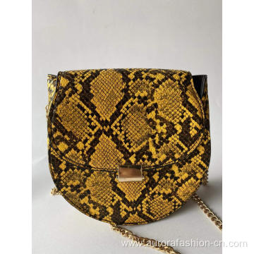 Professional Colorful Serpentine Pattern Shoulder Bags